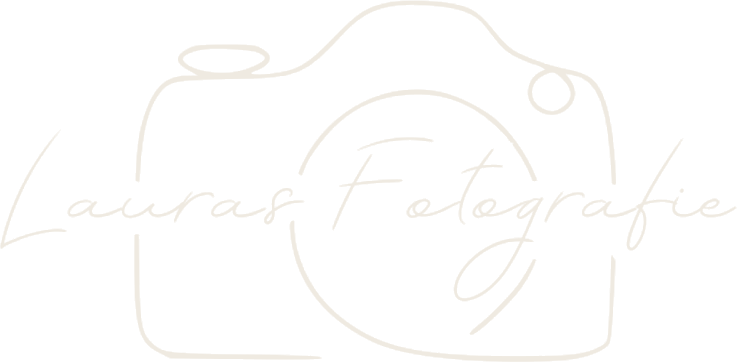 Laura’s Fotografie Logo — Kamera aus einer Linie gezeichnet